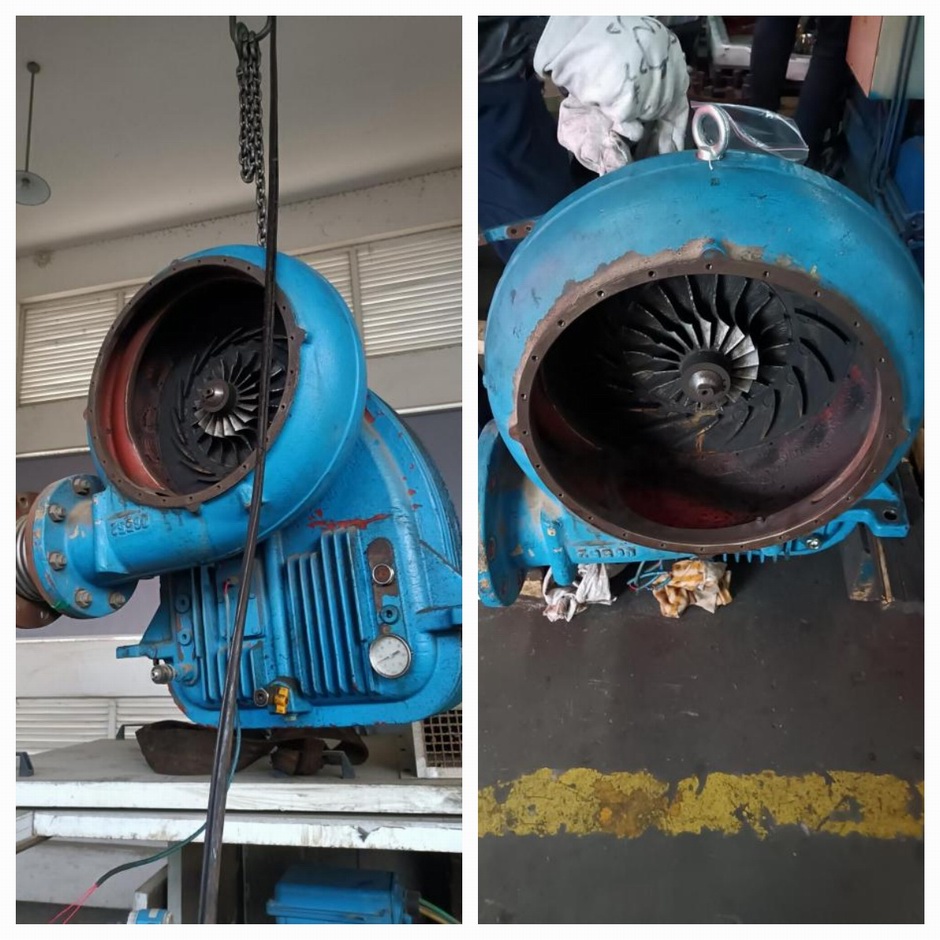 浙江某污水廠 HV-TURBO單級高速風機維修