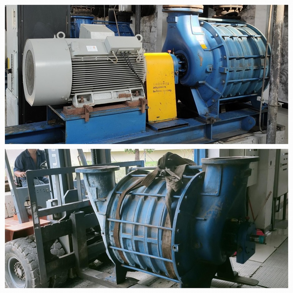 無錫某污水廠GD(佶締納士)多級鼓風機維修案例